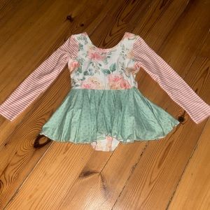 Cheeky plum leotard, size 4t